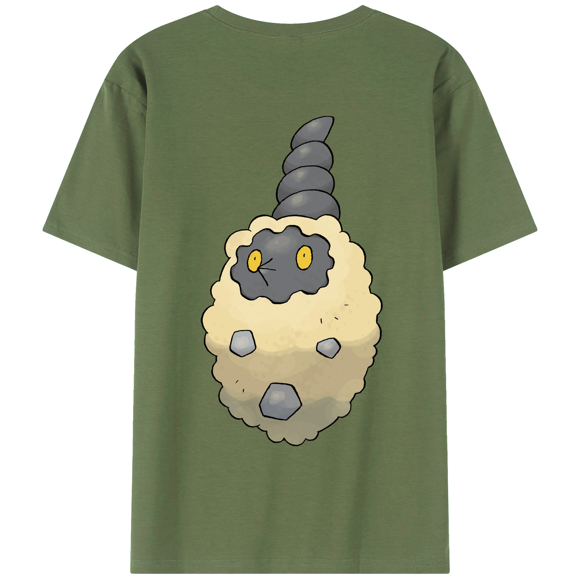 （画像用） ポケットモンスター Pokémon 綿100％ メンズ半袖Tシャツ（バックプリント） 通気性